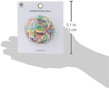 U Brands Ball Of Rubber Bands, Assorted Colors