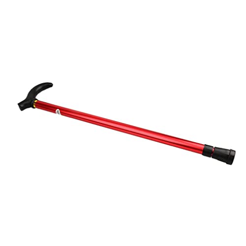 VELURA Foldable Adjustable Trekking Walking Hiking Sticks Cane Poles Alpenstock Red|1x Waterproof Swimming|Walking & Trekking Sticks| Outdoor Sports