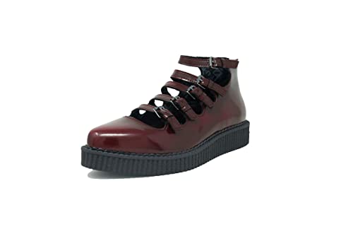 T.U.K Multi-Strap Pointed Mary Jane Creeper