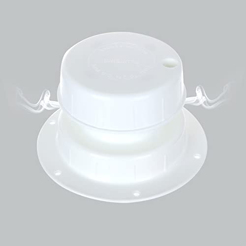 Mivide 3Pcs Rv Plumbing Vent Cap Kit, Plumbing Vent, Rv Roof Sewer Vent Cover Cap House, Plastic Roof Cover White #TOP4