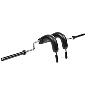 Titan Fitness MARRS-Bar Safety Squat Olympic Weightlifting Specialty Bar, Rated 1,200 LB with Padded Hardness, Balanced Camber Design Ideal for Front Squats, Lunges, Rehab