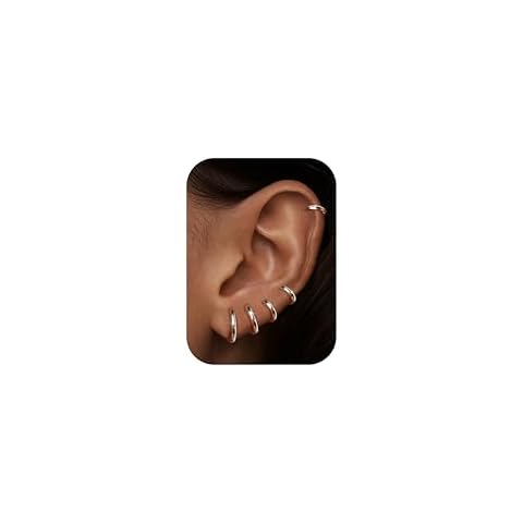 MILACOLATO Surgical Steel Small Hoop Earrings Cover