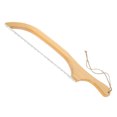 Cabilock Wooden Serrated Bread Knife for Homemade Sourdough Toast and Bagels Design Comfortable Grip for Clean Even Slices Home and Commercial Kitchens