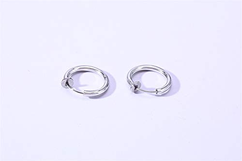 VNOX Unisex Vinatge Stainless Clip On Earrings Non Piercing Feather Charm Dangle Hinged Stud Earrings for Men Women Teen3