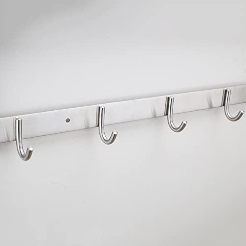 Estante plegable de pared para baño con riel de hotel resistente 5