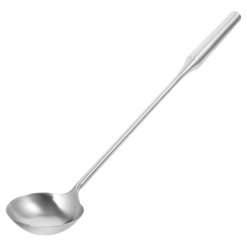 El Mejor Listado de Cucharones para sopa al mejor precio. 50 CALLARON Cucharón de Sopa Mango Largo Acero Inoxidable, Cucharón Cocina Cantina Profesional, Cucharónss para Wok, Cucharónss para Restaurante, Cuchara para Servir Salsas Caldos...