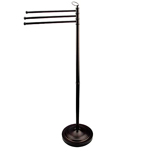 Best Deal Cheap 🛒 Kingston Brass CC2025 Vintage Freestanding Towel Rack, 39-1/2-Inch Height, 10-Inch Base Diameter, Oil Rubbed Bronze