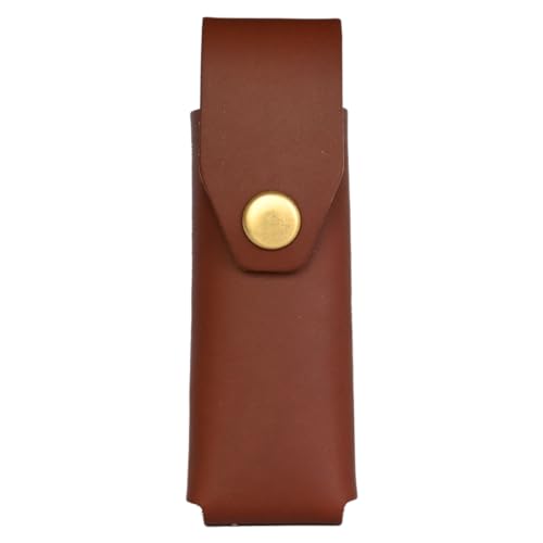 American Bench Craft Riveted Leather Sheath fits Buck 110 Folding Hunter Knife - Leather Knife Sheath (Brown)