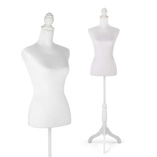 Female Dress Form Mannequin Torso, Clothes Display Mannequin with Wooden