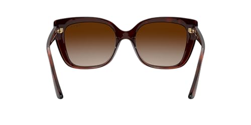 Vogue Eyewear Woman Sunglasses Dark Havana Frame, Brown Gradient Lenses, 53MM4