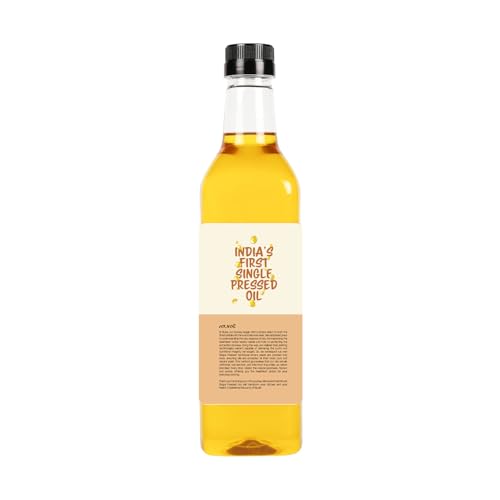 Image of Nune Virgin Groundnut Oil - 5 Litres (Pack of 5 x 1L) 100% Pure Natural & Certified Unrefined Cooking Oil | Rich Aroma & Real Flavoured Oil