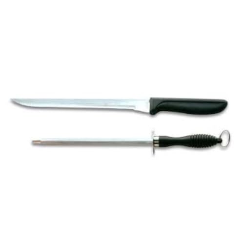 Foto von BlendNature Professioneller Schinkenhalter Gourmet, drehbar um 360 Grad, hochwertiges Holz, FSC-zertifiziert, mit Schneidemesser und Schärfgerät in der Basis für einfachen Zugriff