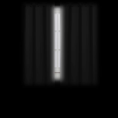 Image of LEMOMO Light Grey Blackout Curtains 66 x 63 Inch Length /Set of 2 Curtain Panels /Thermal Insulated Room Darkening Blackout Curtains for Bedroom