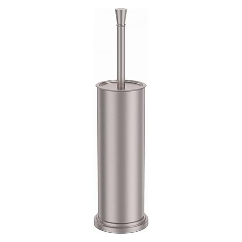 Toilet Brush and Holder Set304 Stainless Steel Heavy Duty Toilet Bowl BrushRemovable Inner Bowl and Splash ProtectionBathroom Toilet Brush-Dense Bristles for Through Cleaning