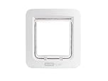 Sure Petcare SureFlap Microchip Pet Door Connect, RFID Collar Tag & Microchip Compatible, Mobile App Control - Installation Accessories Sold Separately - Install in Doors, Windows & Walls, White