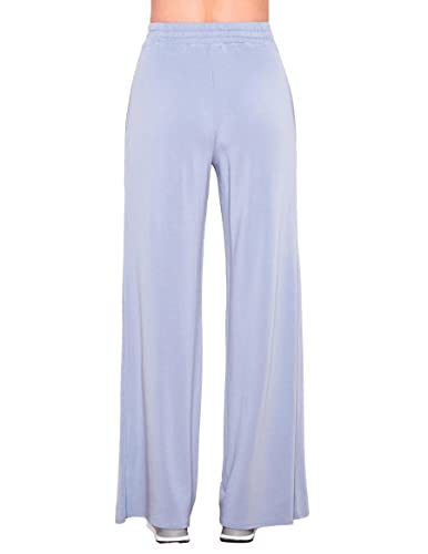 SUNDRY Wide Leg Pants - Slate Blue3