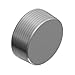 Thomas & Betts PLG10-TB Recessed Plug with Flush, Gray Iron, 4"