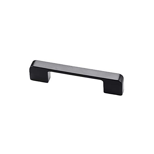 jasminelady Aluminum Alloy Door Cabinet Cupboard Drawer Knob Wardrobe Pull Handle,11/14cm Black C
