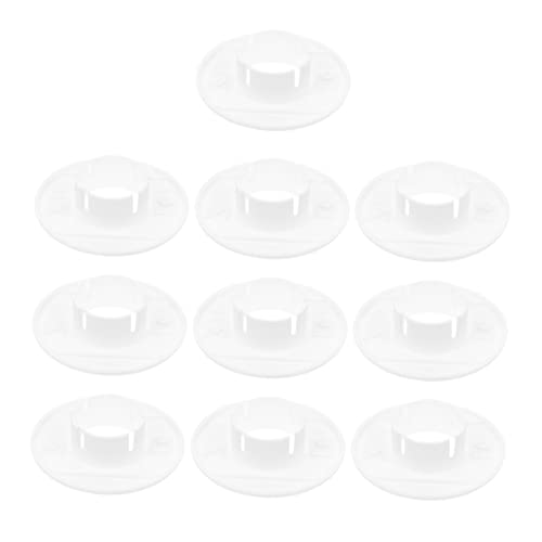 NUOLUX 10個 エアコンホールの飾りカバー 窓ファン縦 ユニバーサルシンク ウォーターサーバーの部品 ユニット ベイ ミニ ドレンラインカバー ウォーターカバー 壁穴カバー pp 白い