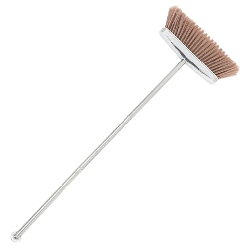 SWETRACE ステンレス製長柄ほうき グラウト対応 屋内外兼用 ペット毛除去 フロアスイーパー 取り外し可能ヘッド 省スペース収納