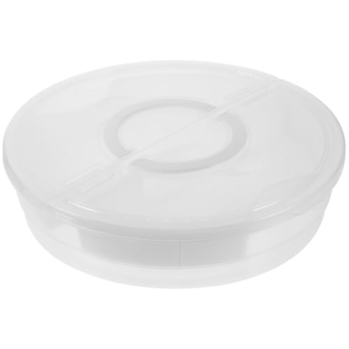 Unomor Pie Carrier Box Round Storage Box Handle Pie Case for Portable Desserts Tortilla Container Easy Wash