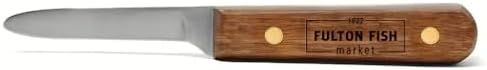 Fulton Fish Market Clam Knife - Professional Clam Shucking Tool and Opener - Clam Shucker with Ergonomic Handle