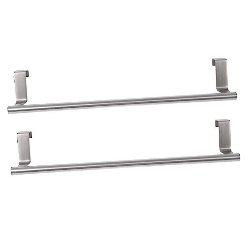 POPETPOP 2 Piezas Rejilla Estantes De Las Toallas De Baño De Pie Toallero Perchas para Toallas Pequeño Cromo Colgadora Multipropósito Colgante Detrás Finish Acero Inoxidable