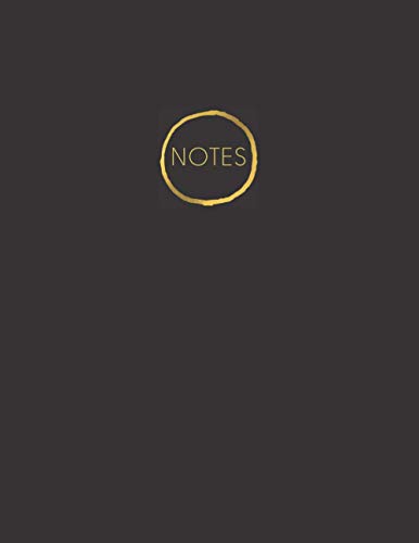Notebook: Wide Ruled Lined Notebook Journal, Minimalist Black and Gold, 120 Pages, Large (8.5x11 inches) A4 Size, Journal
