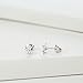 Lavishe Rhodium Plated 925 Sterling Silver Mini Fleur De Lis Flower of Lily Stud Earrings