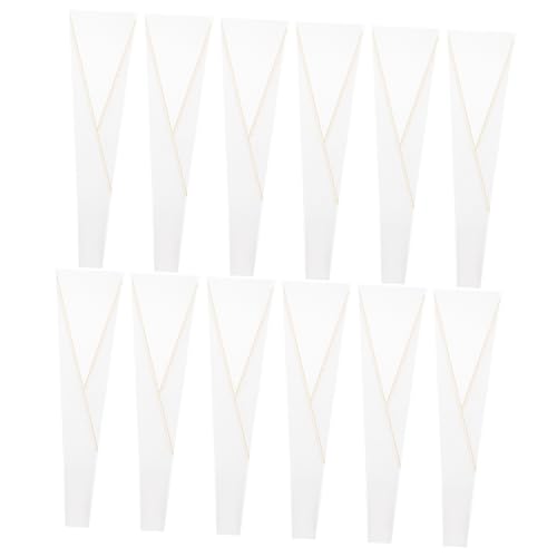 DIYEAH 50pcs Single Rose Flower Wraps Durable Floral Sleeves for Bouquets Elegant Design for Valentine Day and Special Occasions Easy to Use and Dispose
