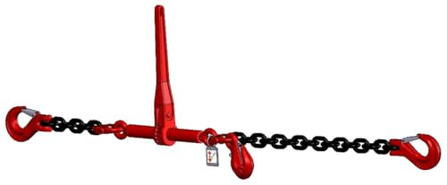 Cadena de Amarre con Sello en H, Clase 8, 1 Pieza, 8 mm, 2,0 m, Color Negro