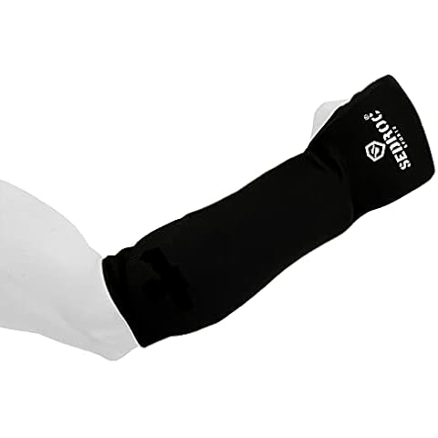 Sedroc Fist and Forearm Guards Padded Arm Sleeves with Knuckle Protection - Pair (Small - 13" long) Cover