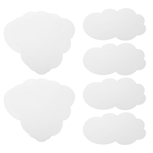 Cartes blanches vierges STOBAZA en forme de nuage pour personnaliser vos invitations de fête