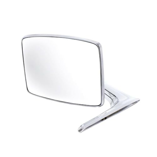 United Pacific 110735 Chrome Plated Exterior Mirror for 1966-77 Ford Bronco & 1967-79 Truck, Diecast Construction – Driver Side – ONE Mirror