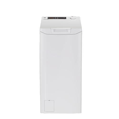 Hoover H-WASH 300 Lavatrice 7 Kg, Libera Installazione, Carica dall'Alto, Classe C, 1200 Giri, 16 programmi, App hOn, Intelligenza Artificiale, Vapore, AxLxP 86x41x60 cm, Bianca - THOSQ275D3-S