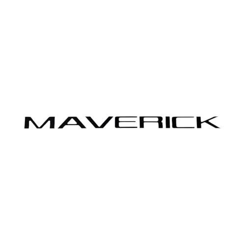 Image of Eurosport Daytona- Compatible with 2021 Ford Maverick Rear Bumper Letter Inserts - Black