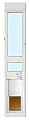 Power Pet Electronic Dog Door - High Tech Pet WiFi Electronic Pet Doors - Automatic Sliding e-Glass Electronic Dog Doors - Medium Pets up to 25 lbs - Regular 75" - 80-1/4" Patio Doors - PX1-SRE-WIFI