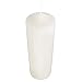 Rayher Stumpenkerze, creme, rund, 100% Paraffin, Höhe 25 cm, 8 cm ø, Rundkerze, Taufkerze, Kerzenrohling zum Verzieren und Basteln, 3140796