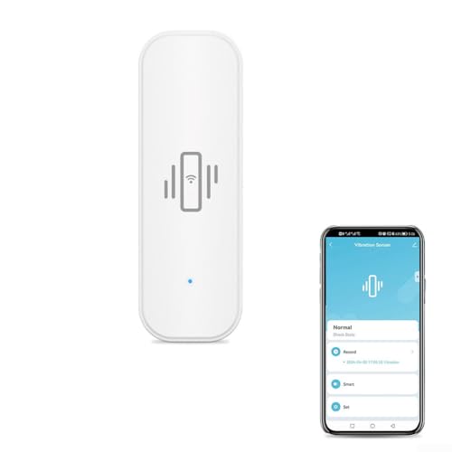 Sensor de vibración inteligente Wifi Tuya, alarma detector de puerta abierta con notificación, para control de aplicación, sistema de alarma de seguridad para el hogar
