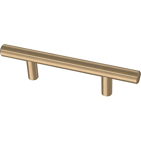 Franklin Brass Solid Bar (10-Pack) Cabinet Handles 3" Hole to Hole Champagne Bronze Kitchen Cabinet Pulls Drawer Handles Cabinet Hardware Dresser Gold Drawer Pulls BAR076Z-CZ-B Cover