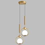 ABBINATO CON SORGENTE LUMINOSA: Compatibile con lampadine G9 standard, la sorgente luminosa calda si diffonde delicatamente attraverso il paralume sferico. Con una superficie di 5-8 m², fornisce un'illuminazione uniforme e priva di abbagliamento per creare un'atmosfera accogliente e moderna.