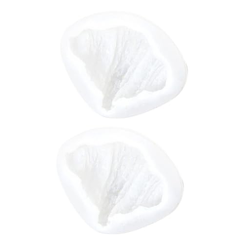 Mikinona 2 Piezas Molde De Croissant Molde De Resina De Forma Irregular Moldes De Mantequilla De Silicona Molde De Helado Moldes De Silicona Para Velas Gel De Sílice