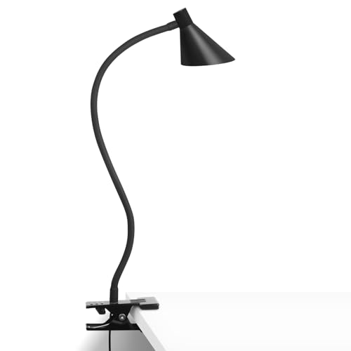 Desk Lamp Clip Light 3 Light Modes 10 Dimmable Brightness Book Reading