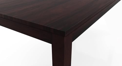 Image of Dining Table Set || Wood Dining Table with Chair 6 Seater || Dining Room Set || Wooden 6 Seater Dining Table || Modern and Unqiue Dining Table for Living Room (6 Seater Dining Table) Walnut Finishs
