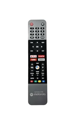 Image of KPDP Original Remote Moto rola Voice Remote Compatible with Original Motorola Smart LED TV Remote Control (ZEE5 Function) (ASSITANT Voice Working) Pairing Must