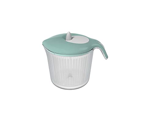 Biesse Salatschleuder, Kunststoff, Durchmesser: 20 cm, Höhe: 20,5 cm, Fassungsvermögen: 3 Liter,Transparent/Grune