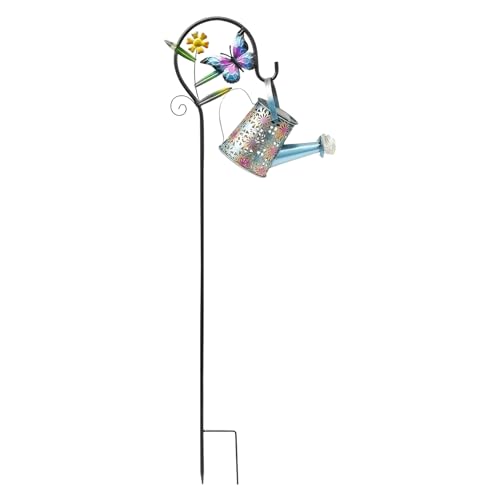 Irroving Can Lights Solar - Lámpara colgante de jardín | Farol de paisaje LED para decoración al aire libre, patio, césped, porche e iluminación de patio, perfecto para el camino del jardín o