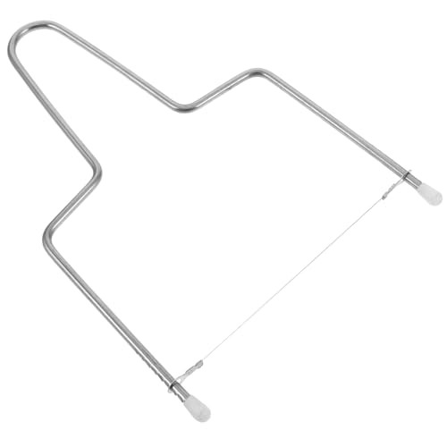 SOLUSTRE 2-piece Cheese Slicer Tool Stainless Steel Cheese Slicer Handheld Versatile for Butter Sausage Cutting