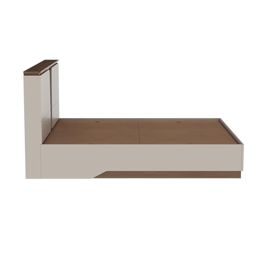 Image of Wakefit Bed | 3 Yr Warranty | King Size Bed, Comes with Storage Box, Noise-Free, Density: 680-750 kg /m, Termite & Borer Resistant, Fits Mattresses Up to 8 inches (Kora 78 x 72 - Columbian Walnut)