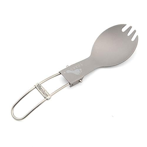 TOAKS Folding Titan Spork Camping Cultery Portable Harness with Bag
